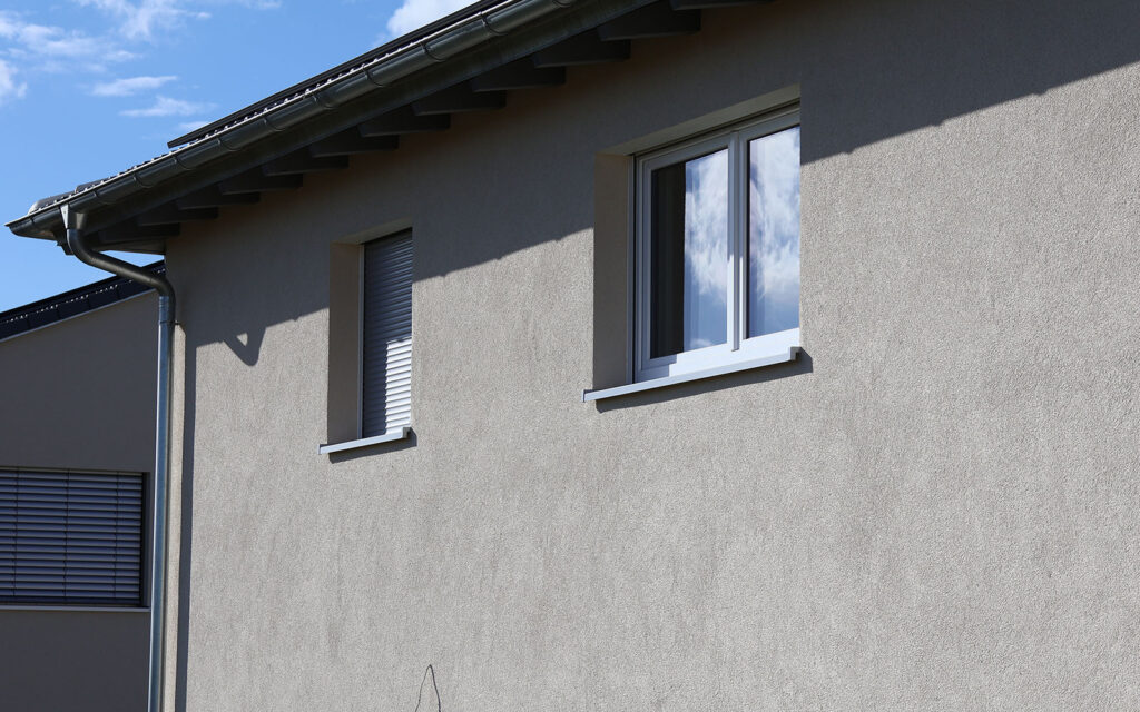 Fassade weiß Neubau