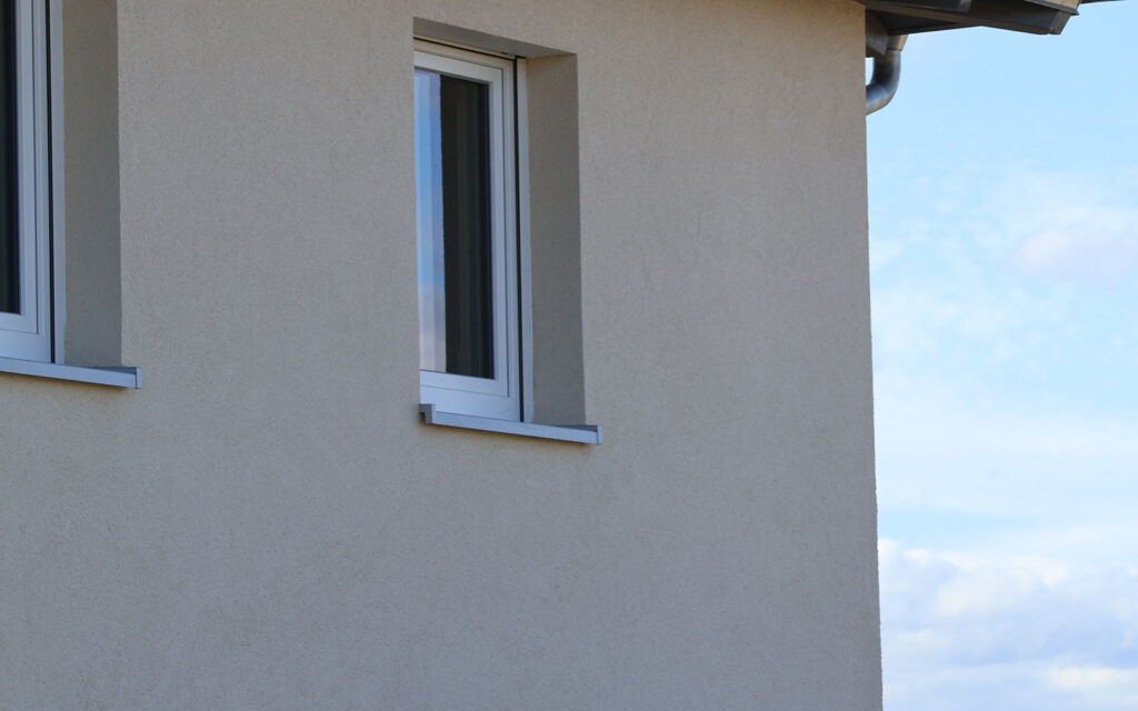 Fassade weiß Neubau