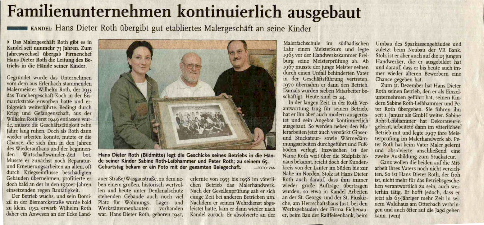 Zeitungsartikel 2006