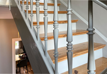 Altes Treppengeländer renoviert